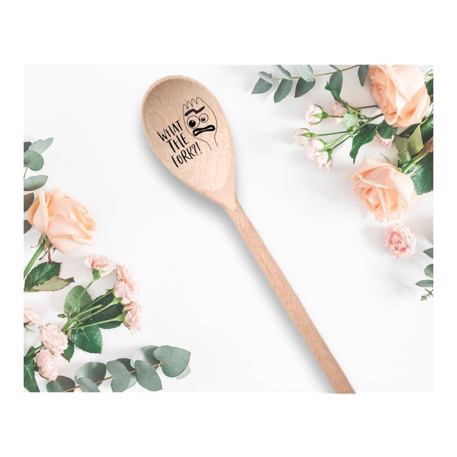 What The Fork Forky Toy Story Disney Wooden Kitchen Baking Spoon