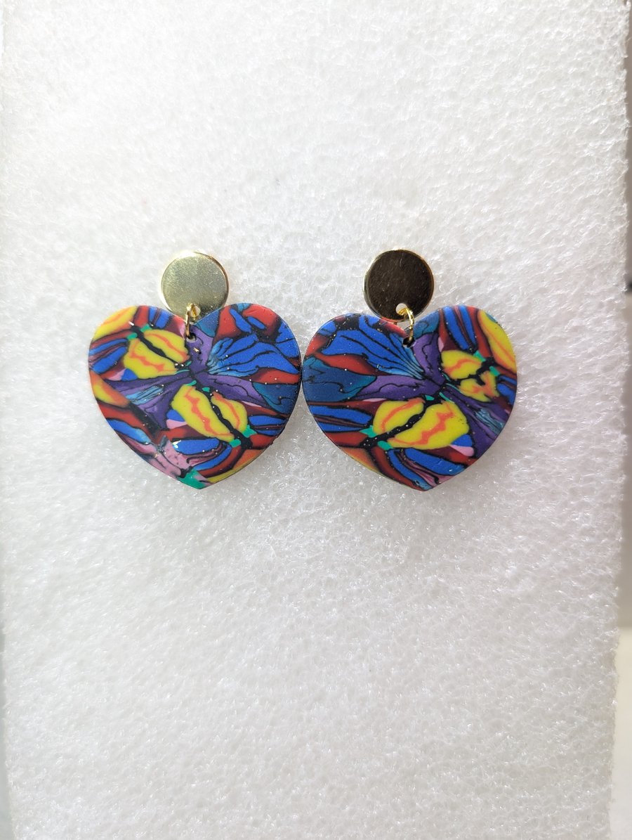 Eclectic heart dangle