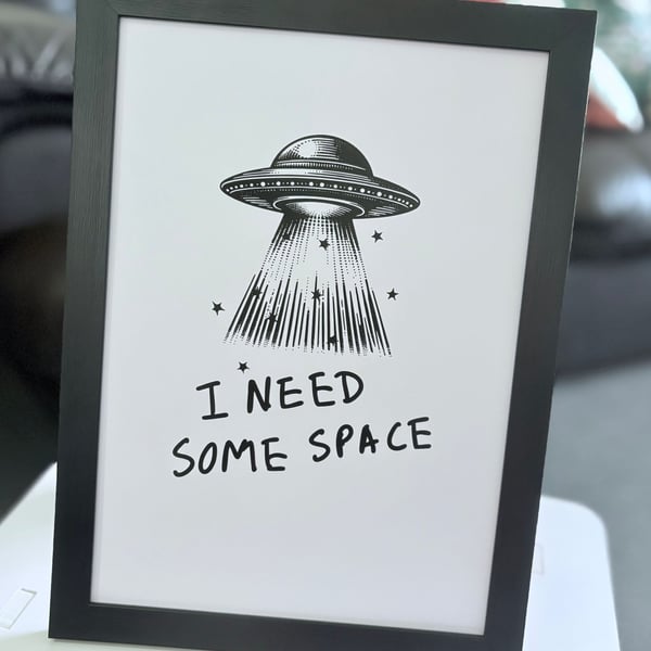 A4 UFO Framed Print