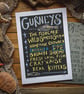 Gurney's fishmonger blackboard print A3 - Image 3