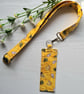 Handmade Lanyard & Pen Holder Set Golden Gourmet Cotton Unique Work Gift