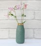 Gold Top Milk Bottle Vase - green - Image 2