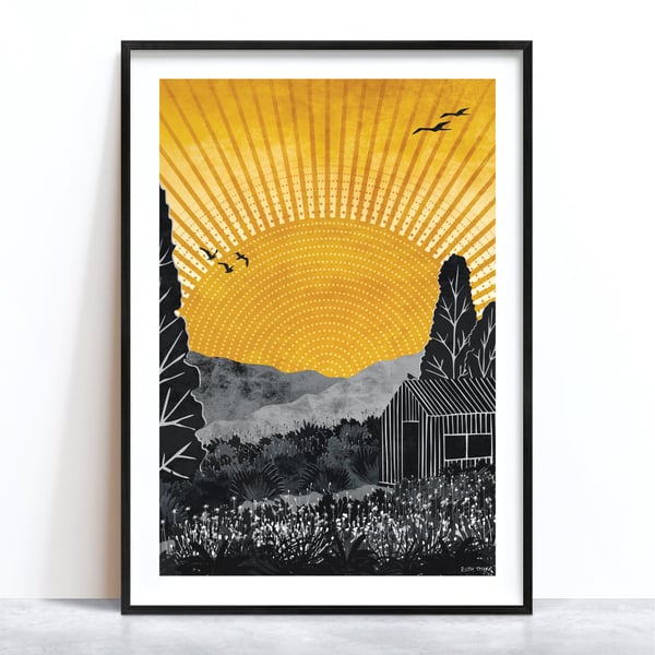 Home Illustrated Art Print