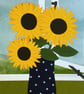 Sunflowers - flower art print - gardens - Image 1