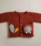 Unisex crochet baby cardigan- baby gift