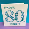 80th Birthday Card - Personalised