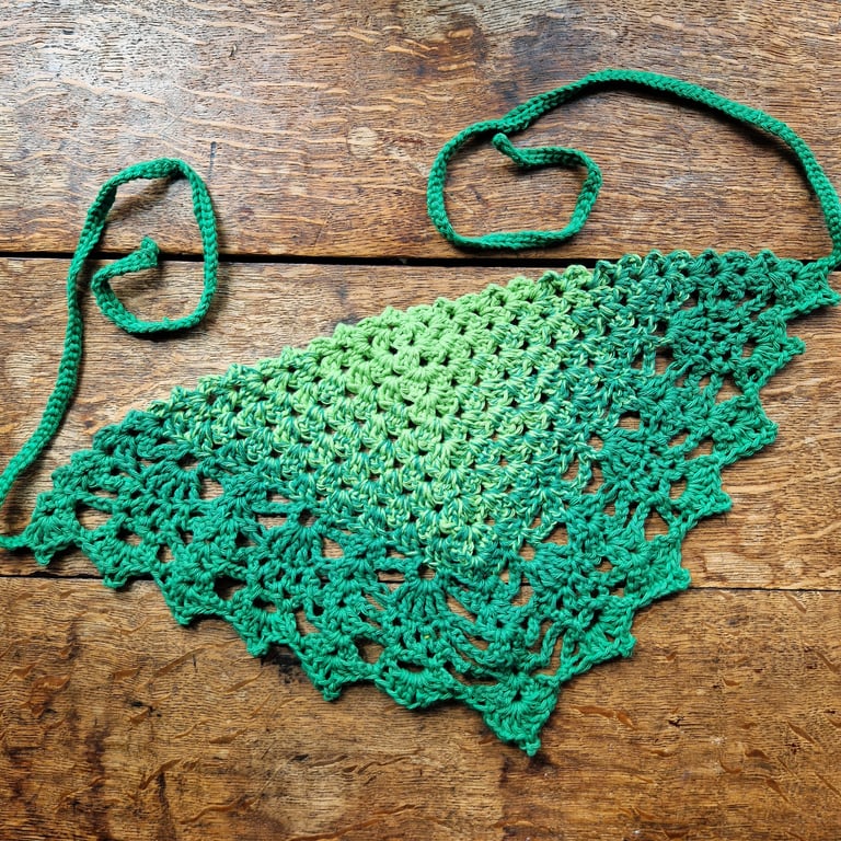 Green Bandana, Green Hair Accessory, Festival Headwear, Green Gift