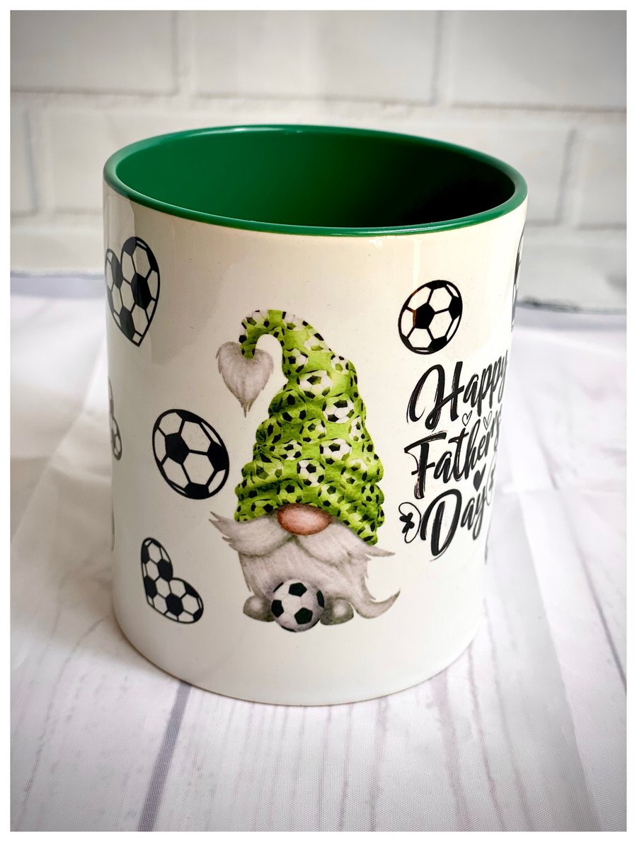 Fathers Day Football Gnome Mug