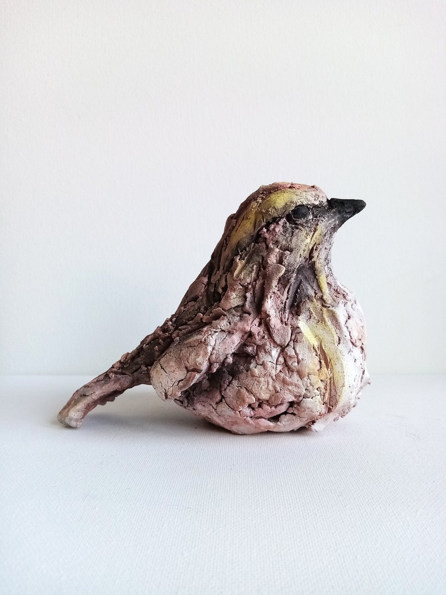 Sparrow sketch sculpture 