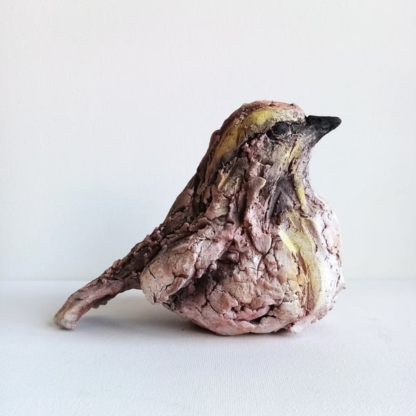 Sparrow sketch sculpture 