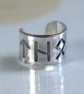 Engraved Viking Runes Silver Ear Cuff Choose 5 Runes for your Custom Earring - Image 1