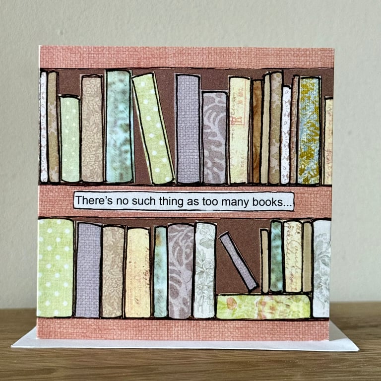 Book Lover Blank Card, Claire Kirkpatrick 