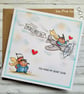 Valentine Card - Squirrel - valentine's day, handcrafted, funny valentine
