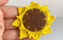Embroidered brooches