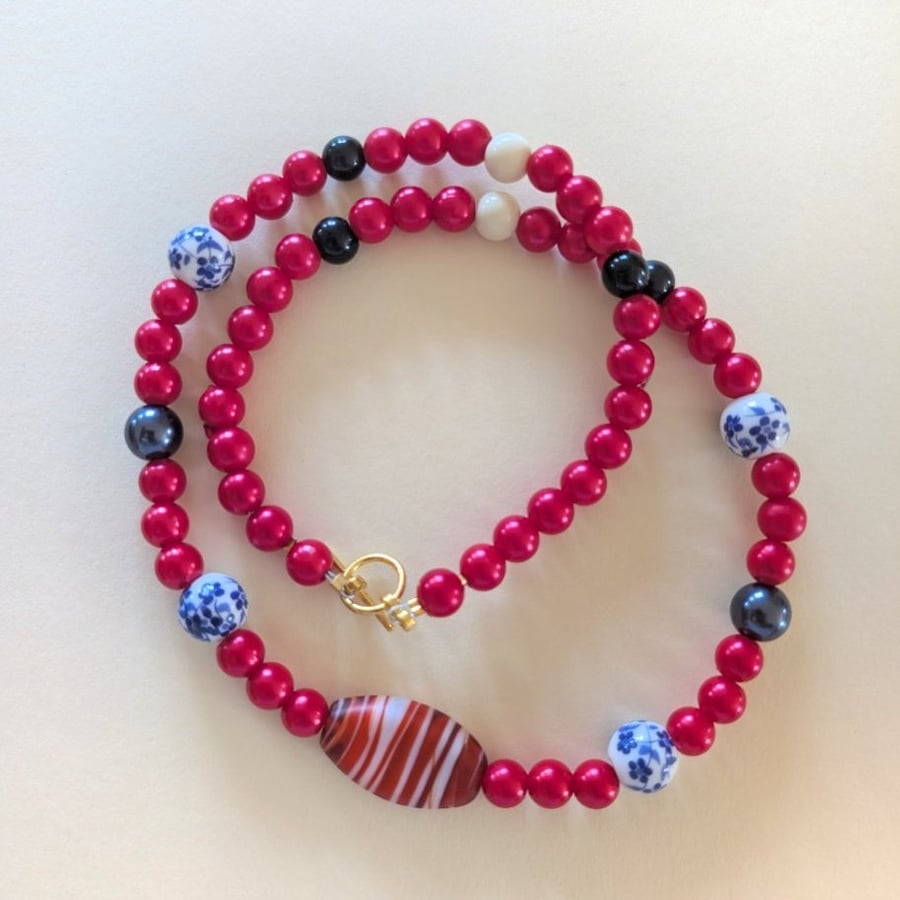 "Ruby China" Necklace 