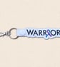 Warrior Awareness Ribbon Keyring - Embroidered Faux Leather Support Gift - Image 5