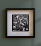 Tawny Owl - Linocut Print - Image 2
