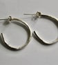 Reticulated Silver Hoops - Image 3