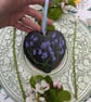 Bluebell hand-painted slate heart ornament - Image 2