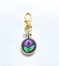 Hand Embroidered Floral Keyring - Image 3