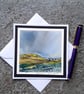 Moorland Skies. Handpainted Blank Card. Letterbox Gift. Keepsake