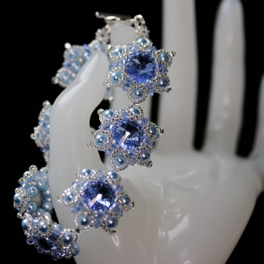 Crystal Rivoli Bracelet in Light Sapphire