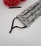 Face mask, large,  3 layer,  washable in grey unicorn  - Image 3