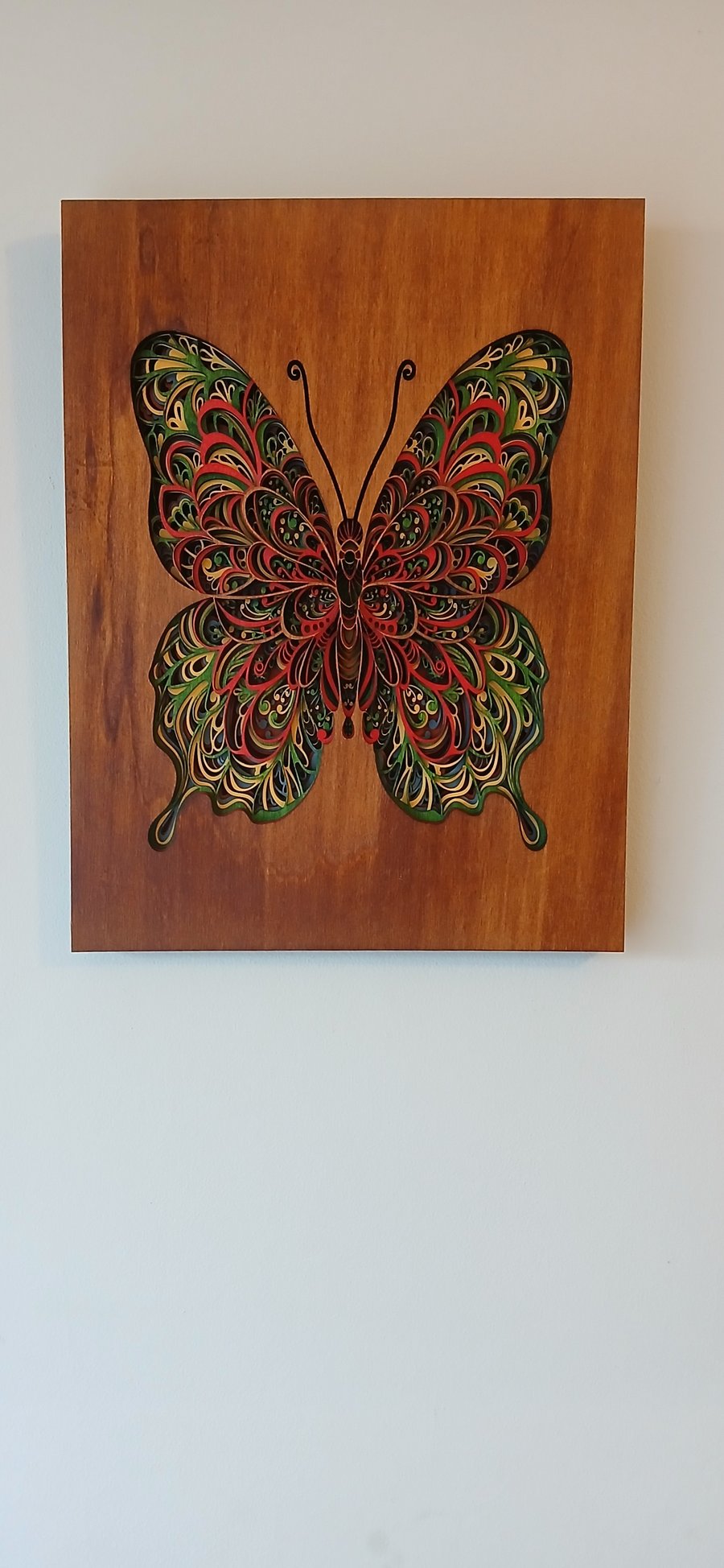 Layered Laser Cut Hanging Art Work