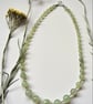 Designer Prehnite & Peridot Sterling Silver Necklace  - Image 5