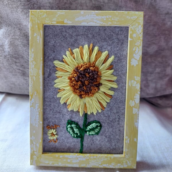 Hand embroidered flowers 