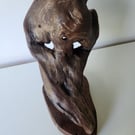 Hand-carved Venetian-style wooden mask