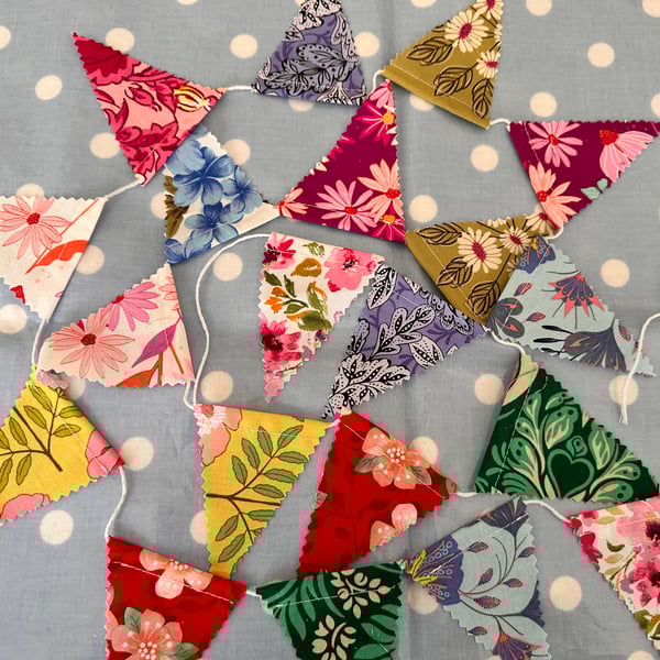  Mini Cotton Fabric Bunting 
