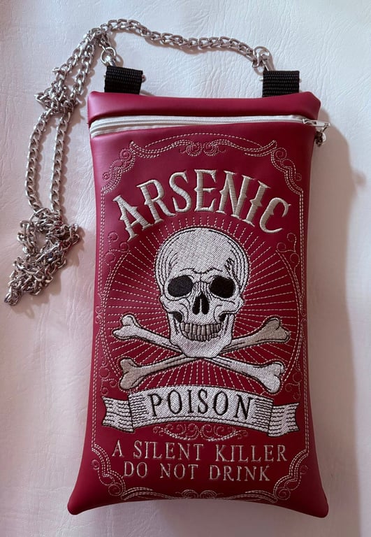 Embroidered Alchemist inspired Arsenic Bag 