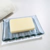 Handmade Fused Glass Soap Dish, Lavender Green 