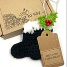 Father Christmas Boots - Alternative to a Greetings Card 