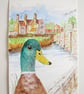 Mallard Duck at Woolbridge. Original painting - Image 4