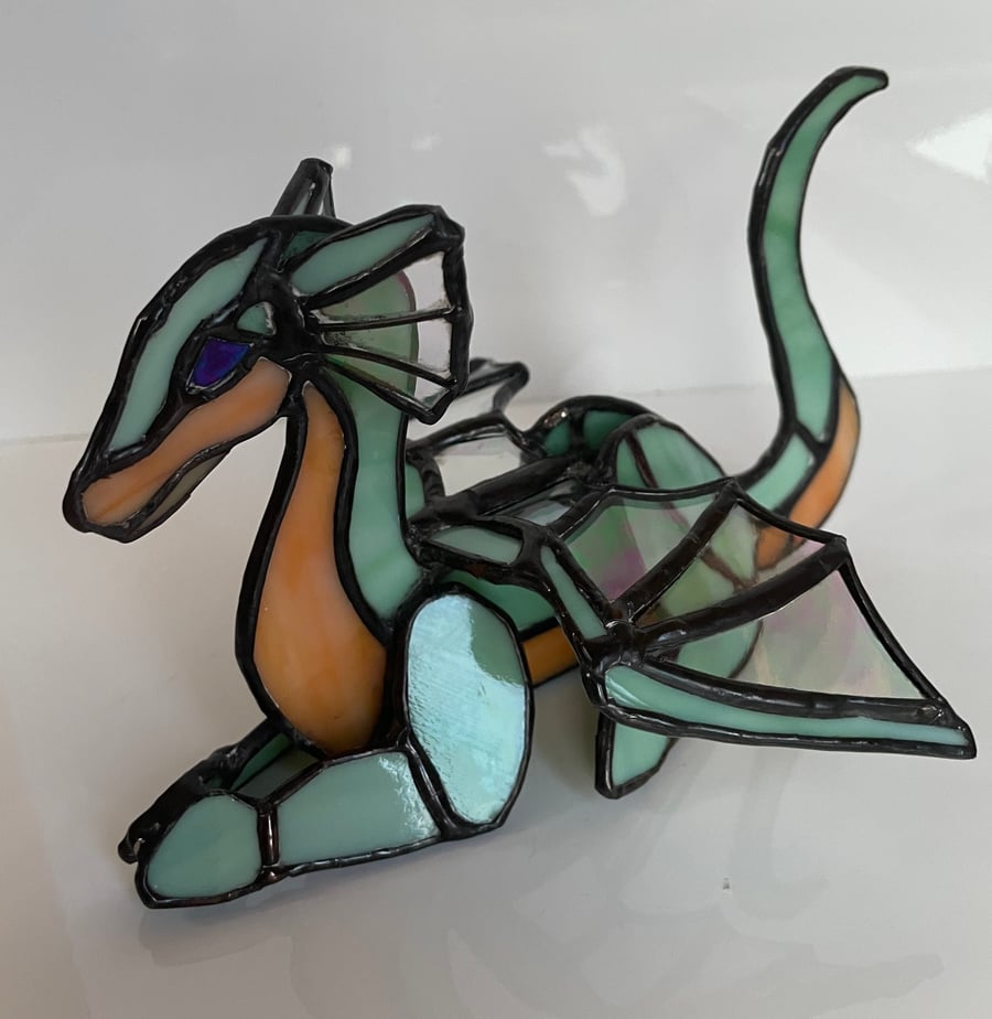3D Handmade stained glass dragon 