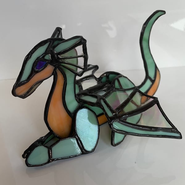 3D Handmade stained glass dragon 