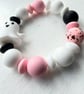 Ghostly Pink! - silicone bead bracelet - Image 2