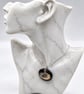 Tallin Seashell Fused Glass Pendant with Real Platinum Lustre Motif - Image 3