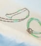 Czech Bead Necklace & Bracelet Set - Image 2