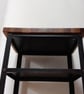 Vintage Metal Frame Side Table with Solid Oak Top - Image 5