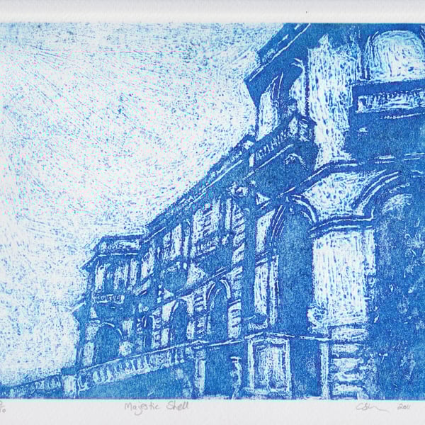 Majestic Shell Limited Edition Original Collagraph Print Art