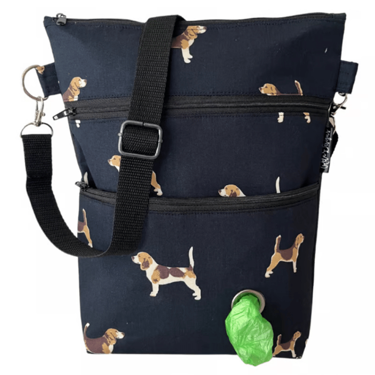 Dogwalking bag, crossbody bag, shoulder bag Beagles