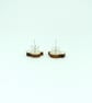 Christmas Sloth Earrings, Xmas Studs, Silver Plated or Sterling Silver Backs - Image 4