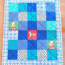Teddy baby quilt, playmat