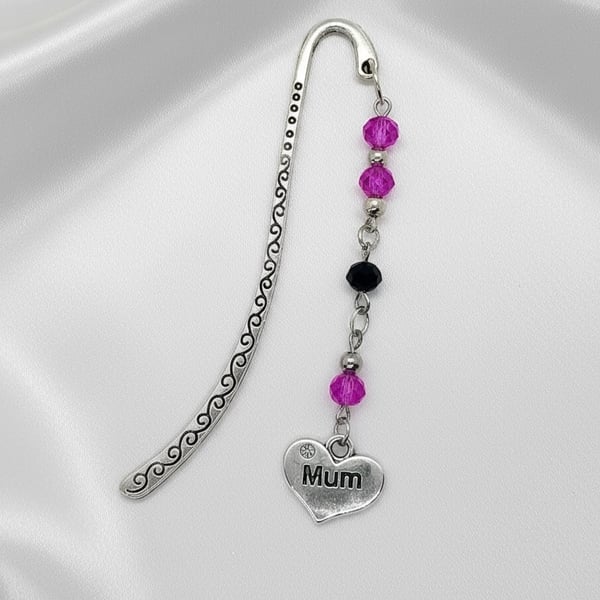 Novelty Bookmark with mum Charm