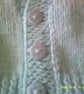 Turquoise 16 inch Baby Cardigan - Image 2