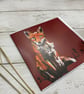 Fox Greetings Card Autumnal Woodland Creatures  - Image 2