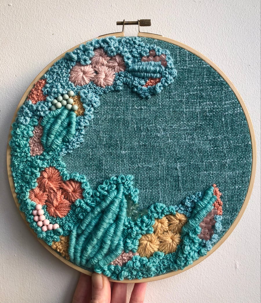 Spring thinking a 9 inch art piece 